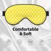 Eye Sleep Mask for Women Men - Yellow Polka Dot Print (d) Adjustable Buckle Travel Eye Masks for Sleep Mask Blackout, Comfy Sleeping Mask for Women Men, Funny Blindfolds for Party Games view 4
