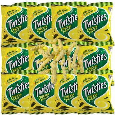 FIJI Snacks (Value Pack Of 12 x 20g) Chicken Poulet Flavor Puffs Snack Of The Pacific Islanders - Imported From FIJ