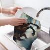 GVYGVY Kitchen Towels - Soft Modern Archer Print No.14 Quick Drying Dish Towels for Kitchen Drying, Absorbent Hand Towel for Kitchen Decor with Lanyard view 3
