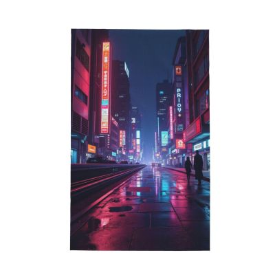 GVYGVY Kitchen Towels - Soft Cool Cyberpunk Cityscape Print No.92 Quick Drying Dish Towels for Kitchen Drying, Absorbent Hand Towel for Kitchen Decor with Lanyard