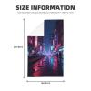 GVYGVY Kitchen Towels - Soft Cool Cyberpunk Cityscape Print No.92 Quick Drying Dish Towels for Kitchen Drying, Absorbent Hand Towel for Kitchen Decor with Lanyard view 2