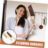 NULYLU 2Pcs Soft Brooms with Handle for Household Cleaning Portable Handheld Brushes for Furniture and Counter Easy to Use and Store view 3
