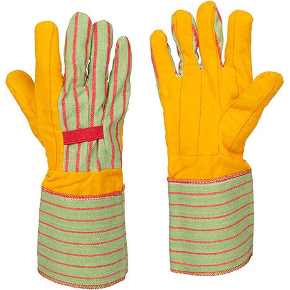 Tillman 1645 18 oz. Cotton Chore Gloves, Cotton Lined with 4" Cuff, Large, 12 pack