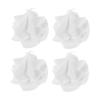 BESPORTBLE 4pcs Simulated Ice Cream Balls Artificial Fake Ice Cream Cone Topper Lifelike Food Model for Kitchen Cabinet Showcase Desk Desserts Shop Store White