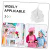 BESPORTBLE 4pcs Simulated Ice Cream Balls Artificial Fake Ice Cream Cone Topper Lifelike Food Model for Kitchen Cabinet Showcase Desk Desserts Shop Store White view 3