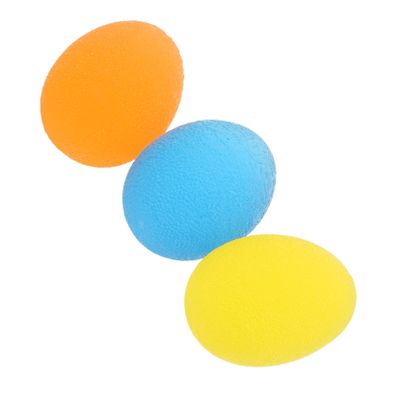 UPKOCH 3pcs Flexible Hand Therapy Grip Balls for Finger and Wrist Strengthening Soft Exercise Eggs for Rehabilitation for Office Workers and Athletes
