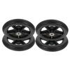 FOMIYES 4pcs Wheelchair Front Wheel Replacement for Wheelchair Walker Caster Bearings Rear Wheels view 1