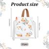 WEBEEDY 12 Pcs Floral Small Gift Bags with Handles Mini Drawstring Gift Pouches, 5.1x5.9 Inch Canvas Tea Party Favor Bags Candy Gift Bag for Wedding Bridal Shower Birthday Party (Champagne Color) view 2