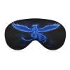 Cute Washable Cool Blue Fire Flame Fire Bird Black Eye Cover, Eyelash Friendly Night Blindfold, Weighted Sleep Mask for Office Home Airplane Travel view 1