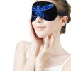 Cute Washable Cool Blue Fire Flame Fire Bird Black Eye Cover, Eyelash Friendly Night Blindfold, Weighted Sleep Mask for Office Home Airplane Travel view 3