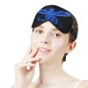 Cute Washable Cool Blue Fire Flame Fire Bird Black Eye Cover, Eyelash Friendly Night Blindfold, Weighted Sleep Mask for Office Home Airplane Travel view 4