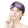 Adult Blackout Purple Flower and Owl Eye Mask,Sleep Masks with Adjustable Elastic Strap, Night Blindfold for Rest Travel Airplane Home view 4