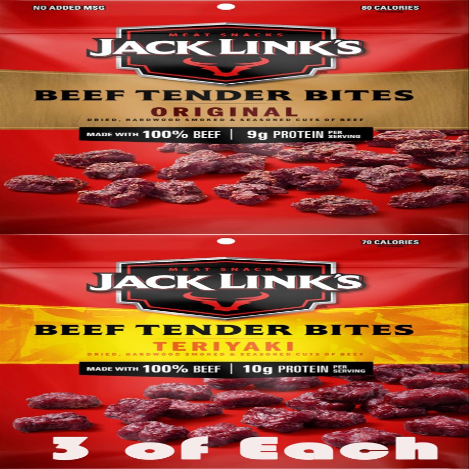 Beef Tender Bites Variety Pack (6 x 1 oz) Beef Tender Bites Variety Pack (6 x 1 oz) Bundled by SUPERDEALS with Bonus Mystery Gift