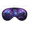 Adult Blackout Purple Fly Dragon Eye Mask,Sleep Masks with Adjustable Elastic Strap, Night Blindfold for Rest Travel Airplane Home view 2