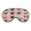 Adult Blackout I Love French Bulldogs Cute Eye Mask,Sleep Masks with Adjustable Elastic Strap, Night Blindfold for Rest Travel Airplane Home view 1