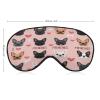 Adult Blackout I Love French Bulldogs Cute Eye Mask,Sleep Masks with Adjustable Elastic Strap, Night Blindfold for Rest Travel Airplane Home view 2