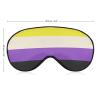Adult Breathable LGBT Pride Flag Non Binary Night Blindfold, Light Blocking Sleep Masks, Lightweight Eye Mask for Home Travel Airplane Office view 2