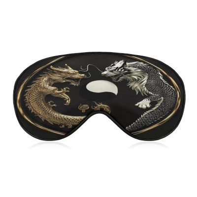 Adult Breathable Yin Yang Dragon Tiger Night Blindfold, Light Blocking Sleep Masks, Lightweight Eye Mask for Home Travel Airplane Office