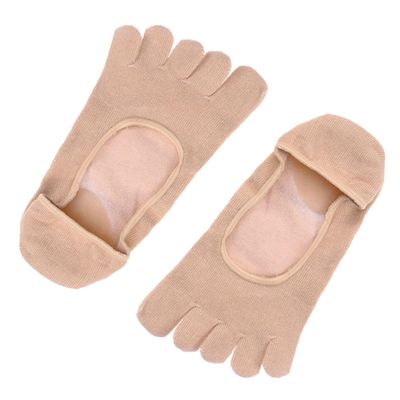 VERDANVERSE Sock Forefoot Cushioning Pads for Women Moisturizing Crack Invisible Five Toe Boat Socks Non Allergic Reusable and Washable Prevent Blisters and Foot