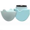 1 piece Silicone sunscreen applicator, portable body lotion applicator, water replenishing applicator (blue) view 3