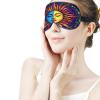 Adult Blackout Hippie Sun Moon Art Eye Mask,Sleep Masks with Adjustable Elastic Strap, Night Blindfold for Rest Travel Airplane Home view 3