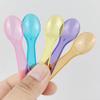 100 Pcs Mini Spoons, Multicolor Disposables Plastic Tasting Spoons for Ice Cream Cake Dessert Party Activity (Multicolor) view 3