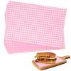 GeeRic Memorial Day Waxed Deli Paper Sheets for Food Wrapping, 7.87 * 11.8 Inch 100 Pcs Food Basket Liners for Sandwiches Out Dining Picnics Party Wrap Sheets Pink view 1