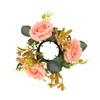 ABOOFAN Artificial Floral Candle Ring Wreath for Weddings Home Decor and Table Centerpieces Elegant Design for Romantic Atmospheres view 1