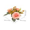 ABOOFAN Artificial Floral Candle Ring Wreath for Weddings Home Decor and Table Centerpieces Elegant Design for Romantic Atmospheres view 4