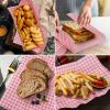 GeeRic Independence Day Waxed Deli Paper Sheets for Candies, 9.84 * 13.78 Inch 100 Pcs Food Basket Liners for Sandwiches Out Dining Picnics Party Wrap Sheets Pink view 4
