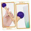 GALPADA 1Set Crystal Singing Bowl Mallet with Rubber Ring Lightweight Wooden Knocking Stick for Meditation and Sound Healing Compact and Easy to Use view 4
