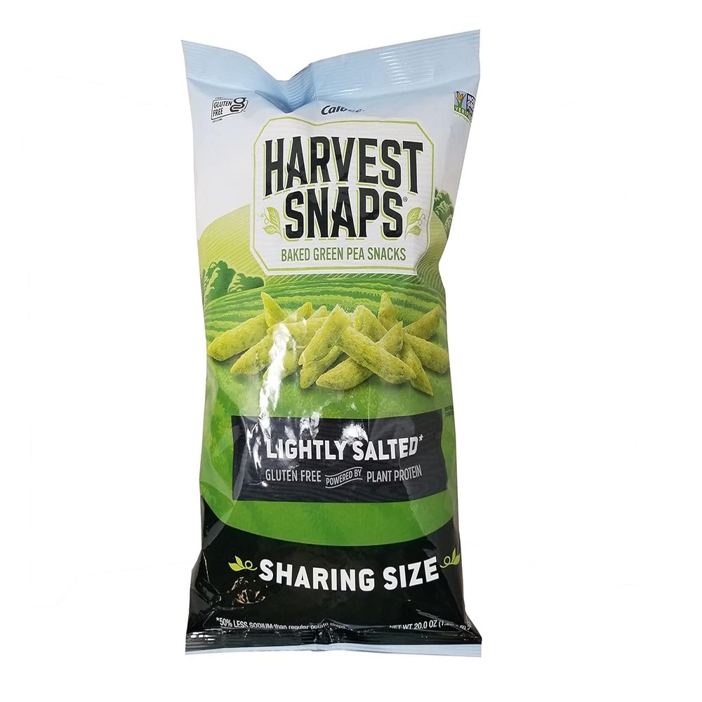 Calbee Harvest Snaps Baked Green Pea Snacks, Lightly Salted, 20 oz, 1.25 Pound (Pack of 1)