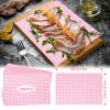 GeeRic Independence Day Waxed Deli Paper Sheets for Treats, 9 * 13 Inch 100 Pcs Food Basket Liners for Sandwiches Out Dining Picnics Party Wrap Sheets Pink view 2