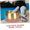 FUNOMOCYA Leather Singing Bowl Mallet Stick for Meditation Durable Striker for Sound Therapy and Relaxation Buddha Sound Bowl Accessory view 4