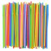 [200 Pack] 8.5" High Multicolour Flexible Plastic Straws,Bendable Disposable Drinking Straws for Home Use Milk Juice Drinks view 1