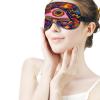 Adult Breathable Trippy Eye Magical Mushroom Sun Moon Floral Art Night Blindfold, Light Blocking Sleep Masks, Lightweight Eye Mask for Home Travel Airplane Office view 3