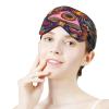 Adult Breathable Trippy Eye Magical Mushroom Sun Moon Floral Art Night Blindfold, Light Blocking Sleep Masks, Lightweight Eye Mask for Home Travel Airplane Office view 4