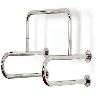 Grab Bar Wall-Mounted Towel Rack Stainless Steel Bathroom Accessible Safety Non-Slip Handle Shower Grab Bar for Toilet/604555Cm