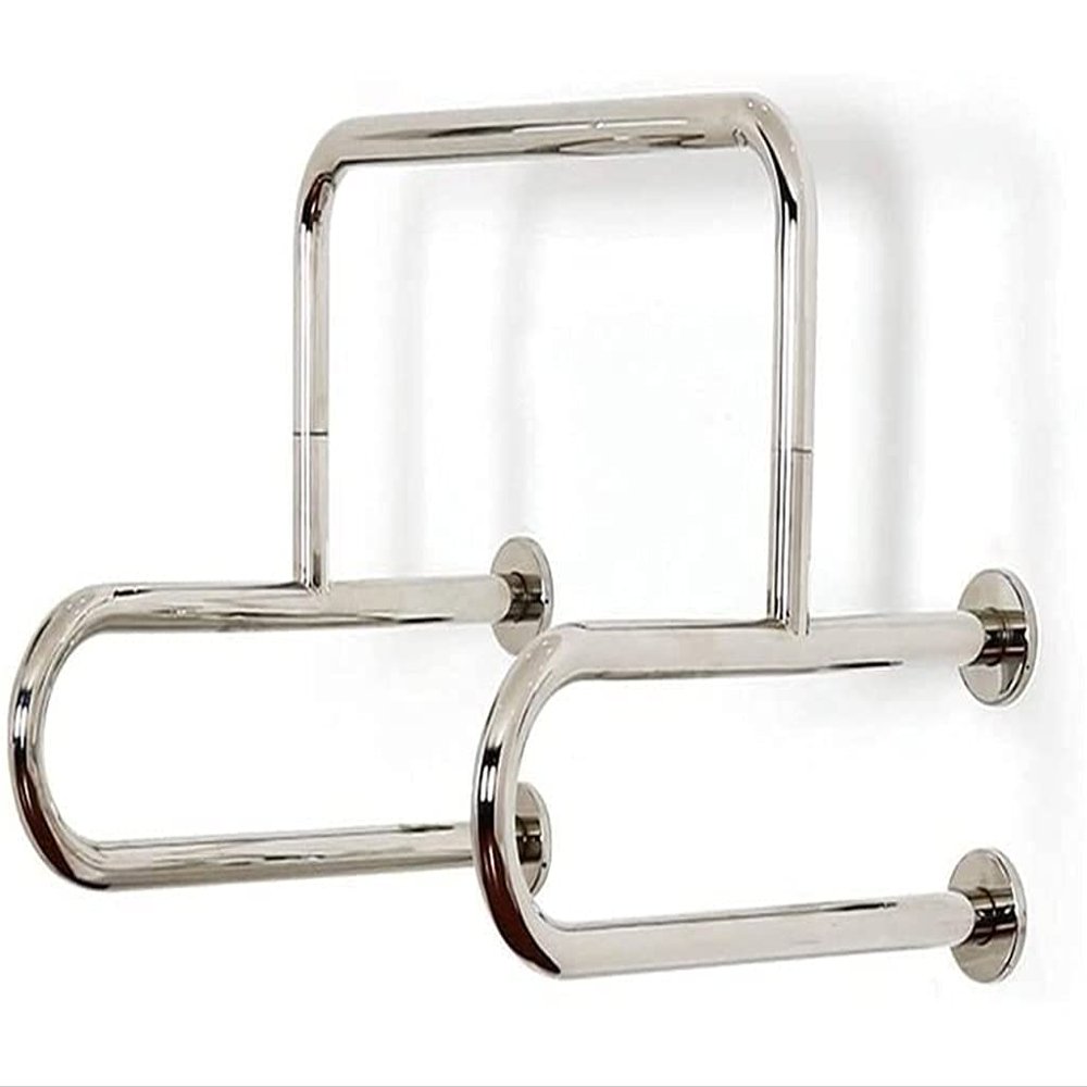 Grab Bar Wall-Mounted Towel Rack Stainless Steel Bathroom Accessible Safety Non-Slip Handle Shower Grab Bar for Toilet/604555Cm