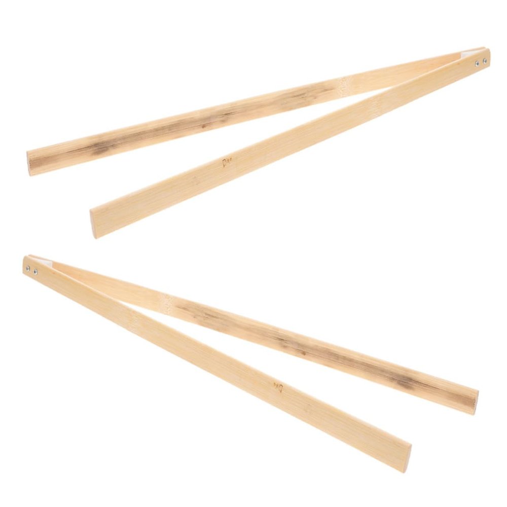 Veemoon 2pcs Ergonomic Bamboo Litter Grabber Long Reach Trash Picker for Adults Comfortable to Hold for Litter Pickup