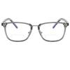 bullabulling Retro Square Bifocal Reading Glasses For Men Women Photochromic Lens Transition Sunglasses Presbyopia UV400 (Gray, 2.25, x) view 2