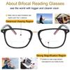 bullabulling Retro Square Bifocal Reading Glasses For Men Women Photochromic Lens Transition Sunglasses Presbyopia UV400 (Gray, 2.25, x) view 3