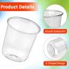 Jycnolm 100 Pcs Round Bottom Plastic Cups 12 oz Disposable Stemless Wine Glasses Cocktail Clear Party Cups for Meeting, Wedding, Birthday, Party Supplies view 3