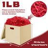 1 LB Crinkle Cut Paper Shred Filler, Red Crinkle Shredded Paper for Christmas Gift Wedding Birthday Holiday Craft Box Basket Bag Filler Decorative Wrapping Supplie view 2
