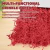 1 LB Crinkle Cut Paper Shred Filler, Red Crinkle Shredded Paper for Christmas Gift Wedding Birthday Holiday Craft Box Basket Bag Filler Decorative Wrapping Supplie view 4