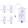 DOKIBI 1000ml Catheter Leg Bags, Urinary Drainage Bag for Men Women with Anti-Reflux Valve, 18 Tubing and Adjustable Cloth Straps, Easy Flip Drain (Pack of 5) view 1