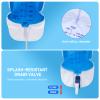 DOKIBI 1000ml Catheter Leg Bags, Urinary Drainage Bag for Men Women with Anti-Reflux Valve, 18 Tubing and Adjustable Cloth Straps, Easy Flip Drain (Pack of 5) view 2