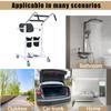 QCZGDHJ 4 in 1 Shower Chair Transport Wheelchair, Patient Lift Transfer Chair, sit-to-Stand Patient Lift, Adjustable Lift Height Transfer aid, Elderly Lift aid, Suitable for Various scenarios view 2