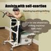 QCZGDHJ 4 in 1 Shower Chair Transport Wheelchair, Patient Lift Transfer Chair, sit-to-Stand Patient Lift, Adjustable Lift Height Transfer aid, Elderly Lift aid, Suitable for Various scenarios view 3