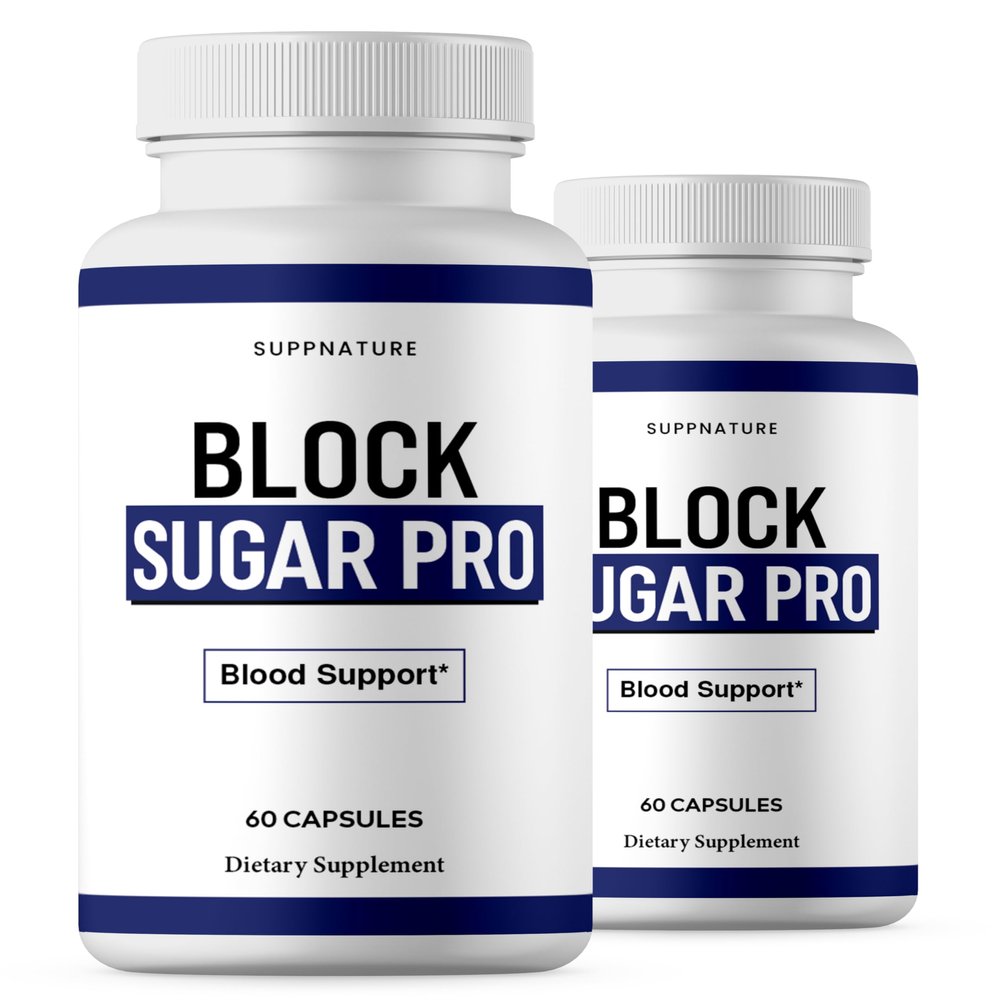 (2 Pack) Block Sugar Pro Capsules - Official Block Sugar Pro Pills Advanced Formula Blood Support Supplement, 120 Capsules